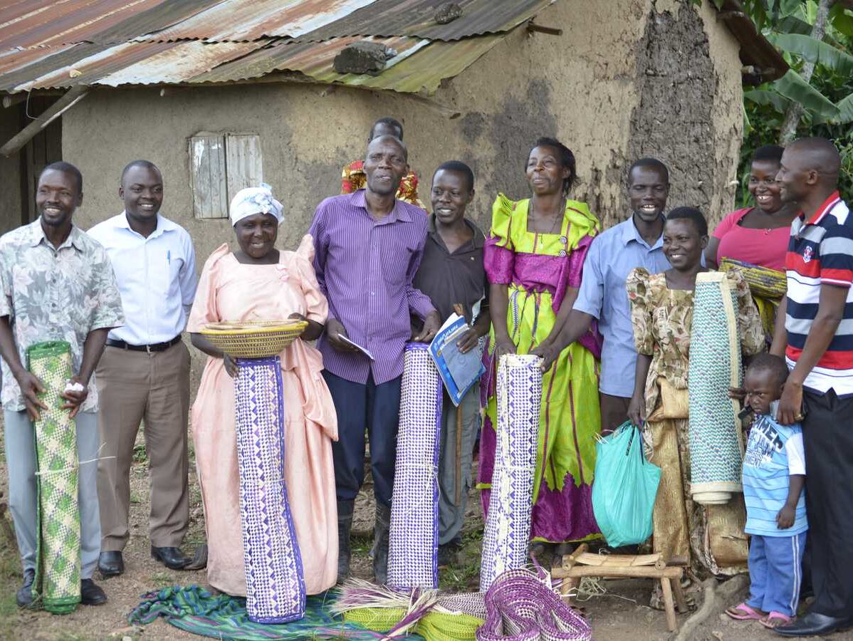 group of people posing for photo in Uganda